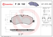 P 24 152 Brzdové destičky BREMBO