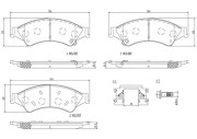 P24153N BREMBO sada brzdových platničiek kotúčovej brzdy P24153N BREMBO