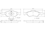 P24156N Sada brzdových destiček, kotoučová brzda PRIME LINE - Ceramic BREMBO