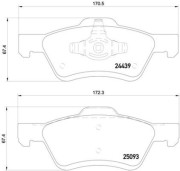 P 24 159 Brzdové destičky BREMBO