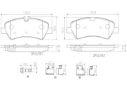 P24160N Sada brzdových destiček, kotoučová brzda PRIME LINE - Ceramic BREMBO