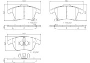 P24173N Sada brzdových destiček, kotoučová brzda PRIME LINE - Ceramic BREMBO