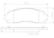 P24183N Sada brzdových destiček, kotoučová brzda PRIME LINE - Ceramic BREMBO