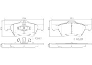 P24186N Sada brzdových destiček, kotoučová brzda PRIME LINE - Ceramic BREMBO