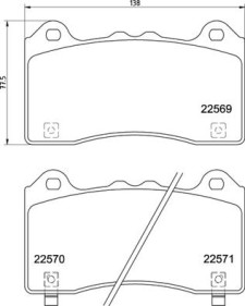 P 24 202 Brzdové destičky BREMBO