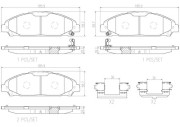 P24206N Sada brzdových destiček, kotoučová brzda PRIME LINE - Ceramic BREMBO