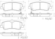 P24232N Sada brzdových destiček, kotoučová brzda PRIME LINE - Ceramic BREMBO