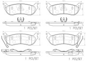 P24233N Sada brzdových destiček, kotoučová brzda PRIME LINE - Ceramic BREMBO