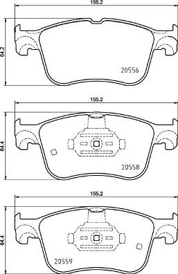 P 24 234 Sada brzdových destiček, kotoučová brzda PRIME LINE BREMBO