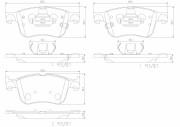 P24234N Sada brzdových destiček, kotoučová brzda PRIME LINE - Ceramic BREMBO