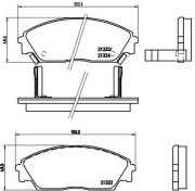 P 28 016 Brzdové destičky BREMBO