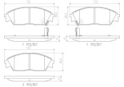 P28016N Sada brzdových destiček, kotoučová brzda PRIME LINE - Ceramic BREMBO