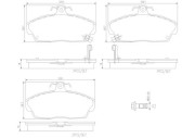 P28020N Sada brzdových destiček, kotoučová brzda PRIME LINE - Ceramic BREMBO