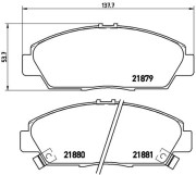 P 28 021 Brzdové destičky BREMBO