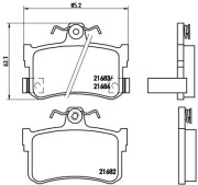 P 28 027 Brzdové destičky BREMBO