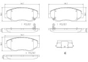 P28035N Sada brzdových destiček, kotoučová brzda PRIME LINE - Ceramic BREMBO