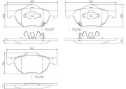 P28036N Sada brzdových destiček, kotoučová brzda PRIME LINE - Ceramic BREMBO