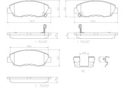 P28042N Sada brzdových destiček, kotoučová brzda PRIME LINE - Ceramic BREMBO