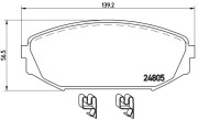 P 28 049 Brzdové destičky BREMBO