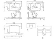 P28051N Sada brzdových destiček, kotoučová brzda PRIME LINE - Ceramic BREMBO