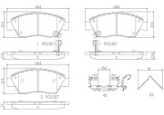 P28056N Sada brzdových destiček, kotoučová brzda PRIME LINE - Ceramic BREMBO