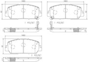 P28084N Sada brzdových destiček, kotoučová brzda PRIME LINE - Ceramic BREMBO