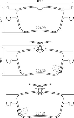 P 28 089 Brzdové destičky BREMBO