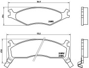 P 30 006 Brzdové destičky BREMBO