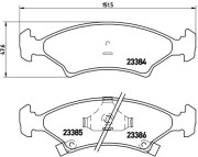 P 30 009 Brzdové destičky BREMBO