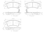 P30011N BREMBO sada brzdových platničiek kotúčovej brzdy P30011N BREMBO