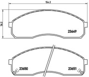 P 30 012 Brzdové destičky BREMBO