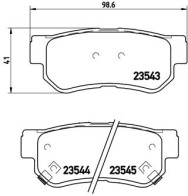 P 30 014 Sada brzdových destiček, kotoučová brzda PRIME LINE BREMBO