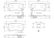 P30014N Sada brzdových destiček, kotoučová brzda PRIME LINE - Ceramic BREMBO