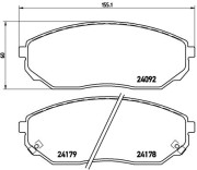 P 30 019 Sada brzdových destiček, kotoučová brzda PRIME LINE BREMBO