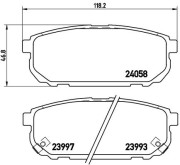 P 30 023 Brzdové destičky BREMBO