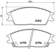 P 30 024 Brzdové destičky BREMBO