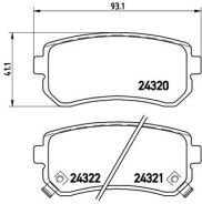 P 30 025 Brzdové destičky BREMBO