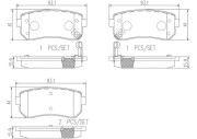 P30025N Sada brzdových destiček, kotoučová brzda PRIME LINE - Ceramic BREMBO