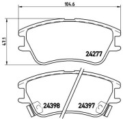 P 30 027 Brzdové destičky BREMBO