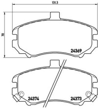 P 30 029 Brzdové destičky BREMBO