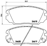 P30031N Sada brzdových destiček, kotoučová brzda PRIME LINE - Ceramic BREMBO