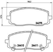 P 30 032 Sada brzdových destiček, kotoučová brzda PRIME LINE BREMBO