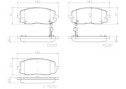 P30032N Sada brzdových destiček, kotoučová brzda PRIME LINE - Ceramic BREMBO