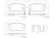 P30039N Sada brzdových destiček, kotoučová brzda PRIME LINE - Ceramic BREMBO