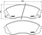 P 30 041 Brzdové destičky BREMBO