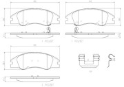 P30042N Sada brzdových destiček, kotoučová brzda PRIME LINE - Ceramic BREMBO