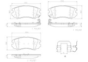 P30043N Sada brzdových destiček, kotoučová brzda PRIME LINE - Ceramic BREMBO