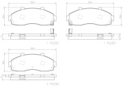 P30044N Sada brzdových destiček, kotoučová brzda PRIME LINE - Ceramic BREMBO