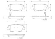 P30047N Sada brzdových destiček, kotoučová brzda PRIME LINE - Ceramic BREMBO