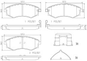 P30048N Sada brzdových destiček, kotoučová brzda PRIME LINE - Ceramic BREMBO